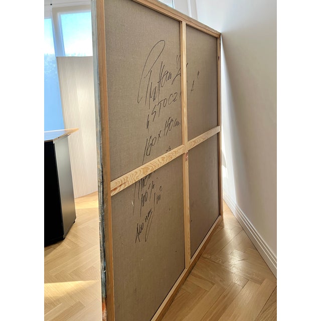 Plastic Bianca Prettau, Stocznie, 2024, High Density Glaze on Linen Canvas For Sale - Image 7 of 9