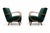 Vintage Bentwood Chair in Emerald Green Velvet by Jindrich Halabala, 1930 For Sale - Image 10 of 10