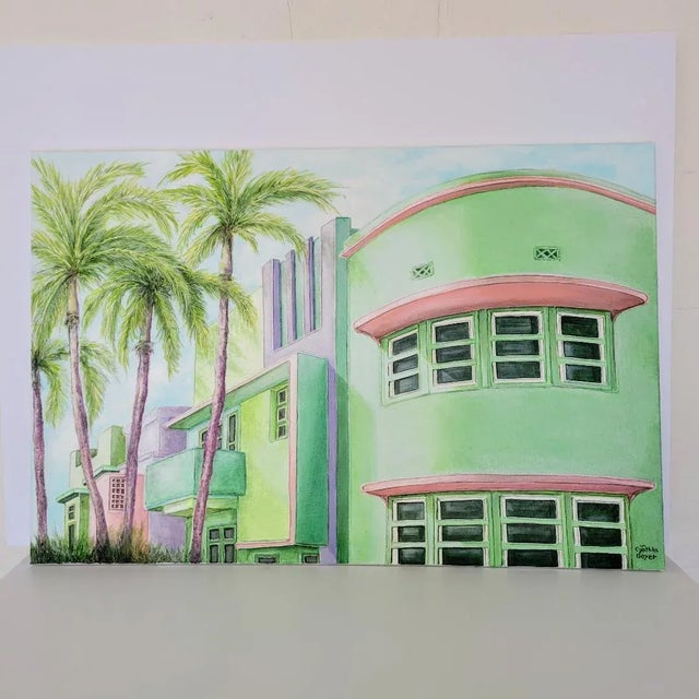 I paint a great deal of architectural scenes. Miami Florida where I grew up is a prime example of a very unique time with...