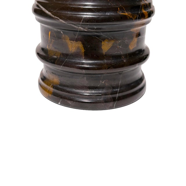 Stone Italian Polished Portoro Marble Relic Accessory For Sale - Image 7 of 9