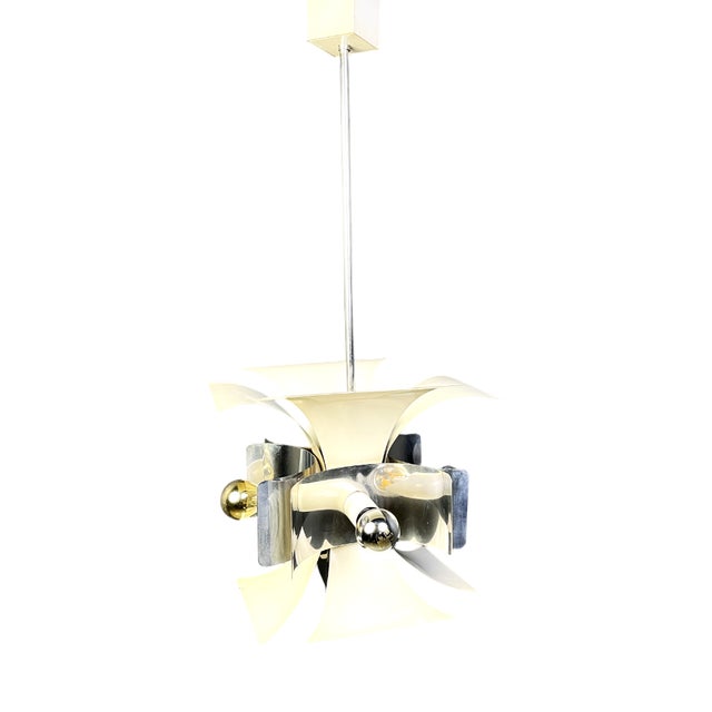 Space Age Italian Chandelier, 1960s For Sale