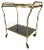 Vintage Gold Brass Bar Cart, 1960s For Sale