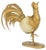 Gilded Brass Rooster in Ostrich Egg, 1970s For Sale