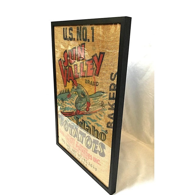 Textile Sun Valley Ski Framed Graphix 1950 For Sale - Image 7 of 10