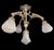 19th Century French Medieval Gothic Revival Bronze Four-Light Chandelier with Frosted Glass with Gryphons Gargoyles Dragons, 1890s For Sale - Image 5 of 13