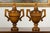 Pair of Midcentury English Carved Walnut Lidded Urns with Large Handles For Sale In Atlanta - Image 6 of 11