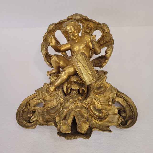 Late 19th Century Napoleon III Cherub Playing the Drum Wall Sculpture in Bronze, France For Sale - Image 3 of 18