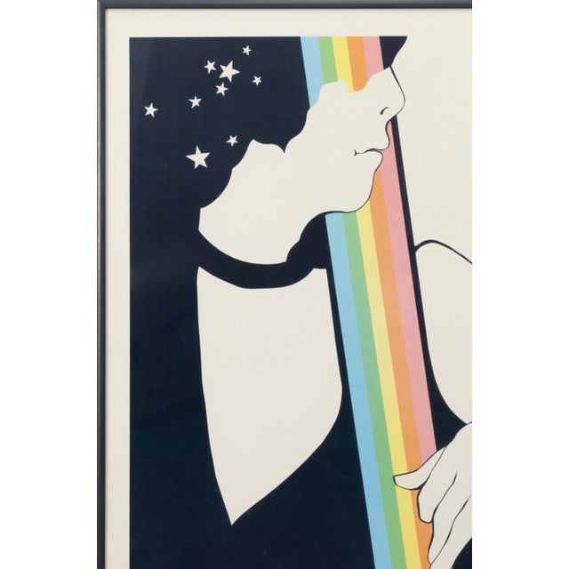 Contemporary Montreux Detroit International Jazz Festival 1980 Vintage Lithographic Poster For Sale - Image 3 of 6