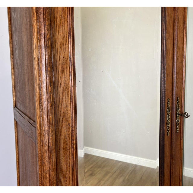 French Wardrobe in Oak For Sale - Image 9 of 18