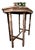 1901 Antique Walnut Edwardian Side Table Solid Wood/Handmade Farmhouse Style For Sale