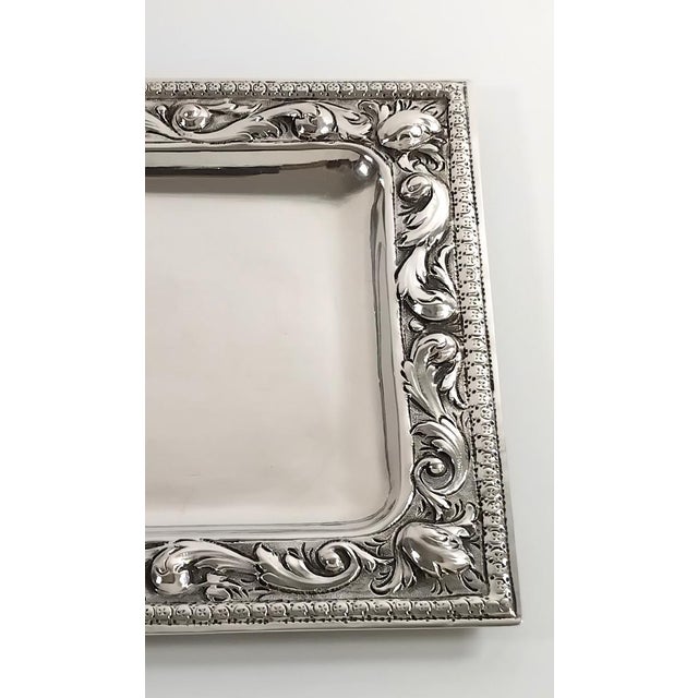Neoclassical 1910s Sterling Silver Tray For Sale - Image 3 of 9