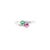 Green Modern Ruby Emerald Toi Et Moi 14k White Gold With Diamond Size 7 For Sale - Image 8 of 15
