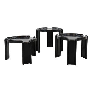 Stacking Tables attributed to Giotto Stoppino for Kartell, 1970s, Set of 3 For Sale