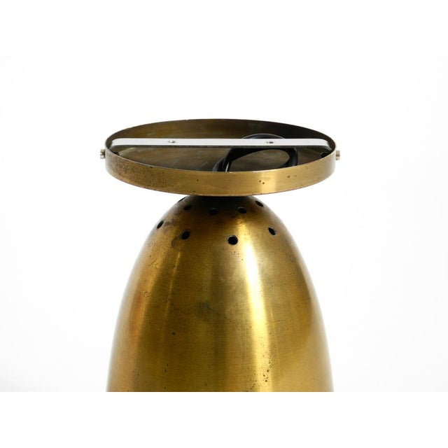 Large Mid-Century Modern Brass Ceiling Lamp, 1950s For Sale - Image 14 of 16
