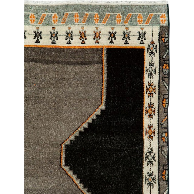 Galerie Shabab Collection Mid-20th Century Turkish Anatolian Wide Gallery Runner For Sale - Image 4 of 10