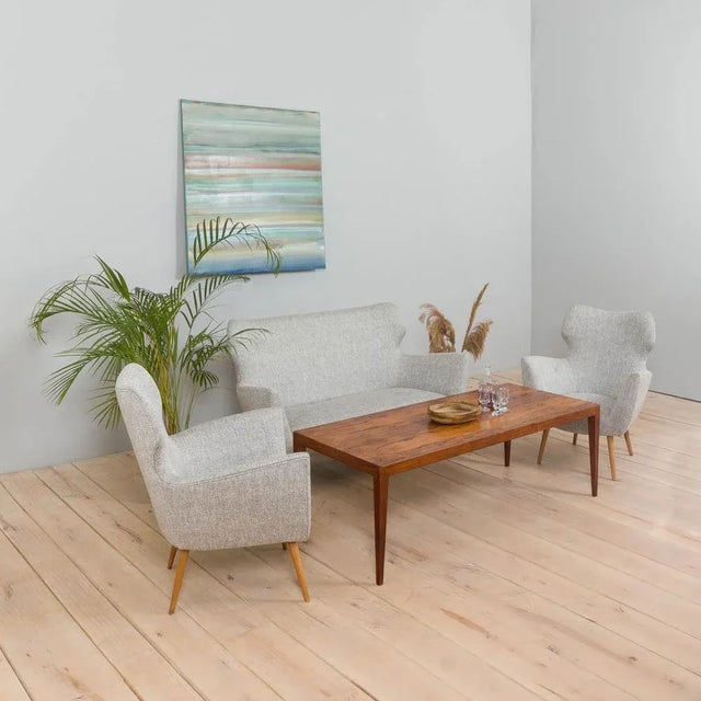 Mid-Century Modern Italian Sofa in the Style of Gio Ponti, 1950s For Sale - Image 3 of 12