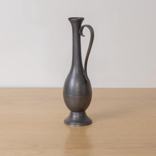1930s French Pewter Bud Vase For Sale - Image 4 of 12