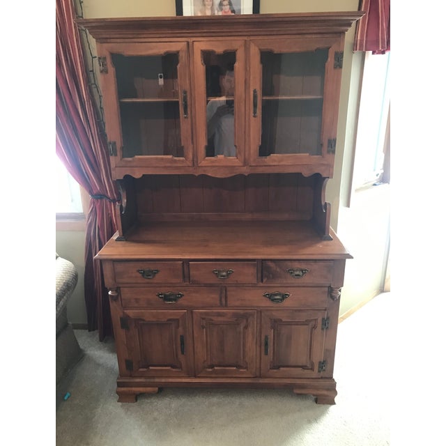 1970s Tell City Colonial Style China Cabinet Chairish
