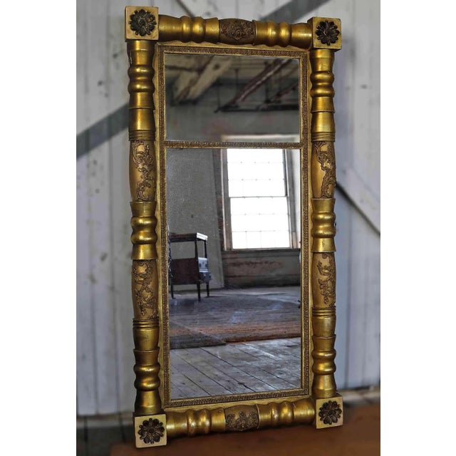 Antique Giltwood Federal Era Mirror For Sale - Image 4 of 8