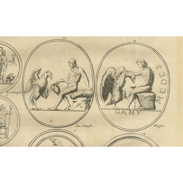 Early 18th Century After Bernard de Montfaucon, Roman Gods and Mythological Reliefs, 1721, Engraving For Sale - Image 5 of 10