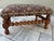 Antique 19th Century Bobbin Leg Upholstered Wood Footstool For Sale In Orlando - Image 6 of 12