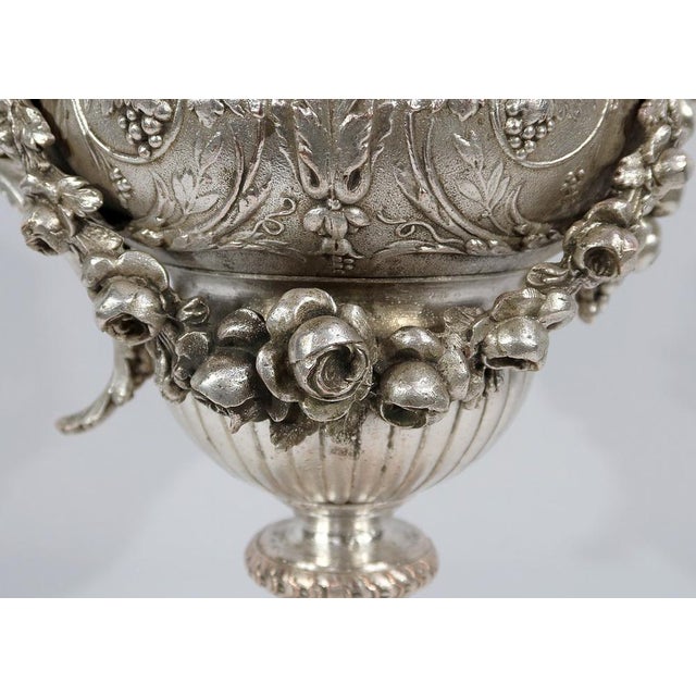 Louis XVI Style Silver Ewer, 19th Century For Sale - Image 12 of 18