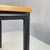 Italian Modern Dining Table or Desk in Wood and Black Metal, 1980s For Sale - Image 6 of 18
