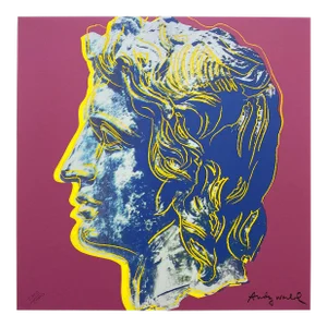 Andy Warhol Vintage 1986 Limited Edition Large Fine Art Lithograph Print " Alexander the Great " 1982