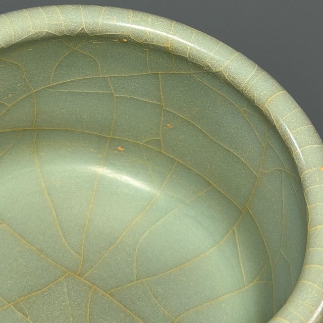 Antique Chinese Longquan Celadon Tripod Censer For Sale - Image 4 of 9
