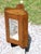 Wood Antique Oak Corner Medicine Cabinet Beveled Mirror Cupboard Kitchen Apothecary For Sale - Image 7 of 13