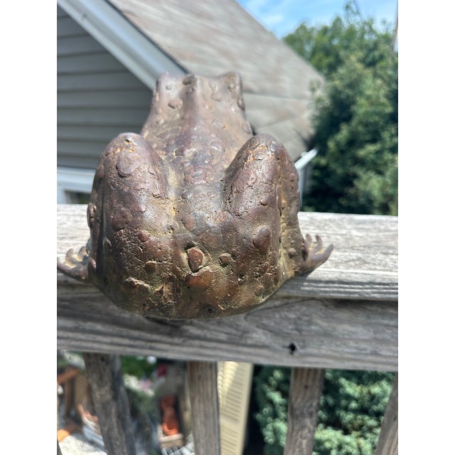 Bronze Frog Sculpture For Sale - Image 4 of 11