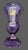 Glass Vintage German Alexandrite Lead Crystal Fluted Trumpet Vase For Sale - Image 7 of 8