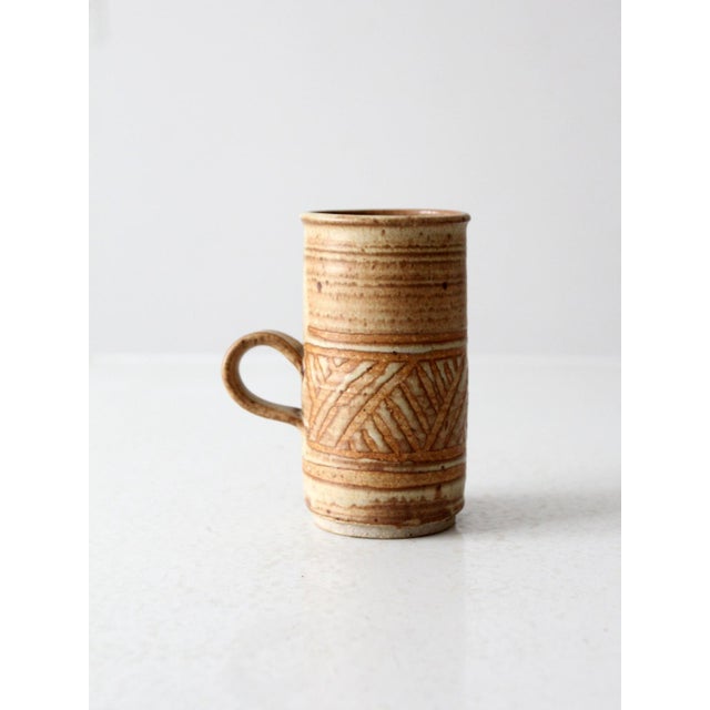 Vintage Studio Pottery Mug For Sale - Image 9 of 10