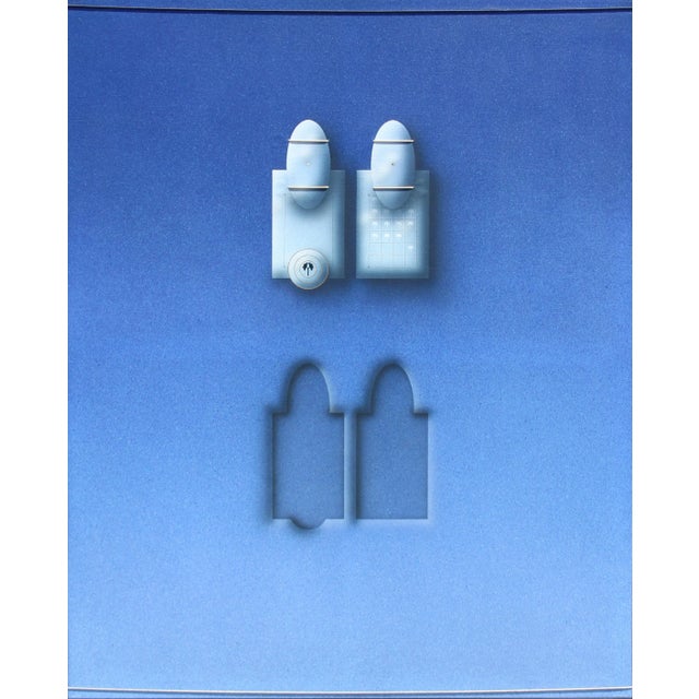 Night Nurse, Large Magritte-like Surreal Painting by Backstrom aka Beck o Jung For Sale