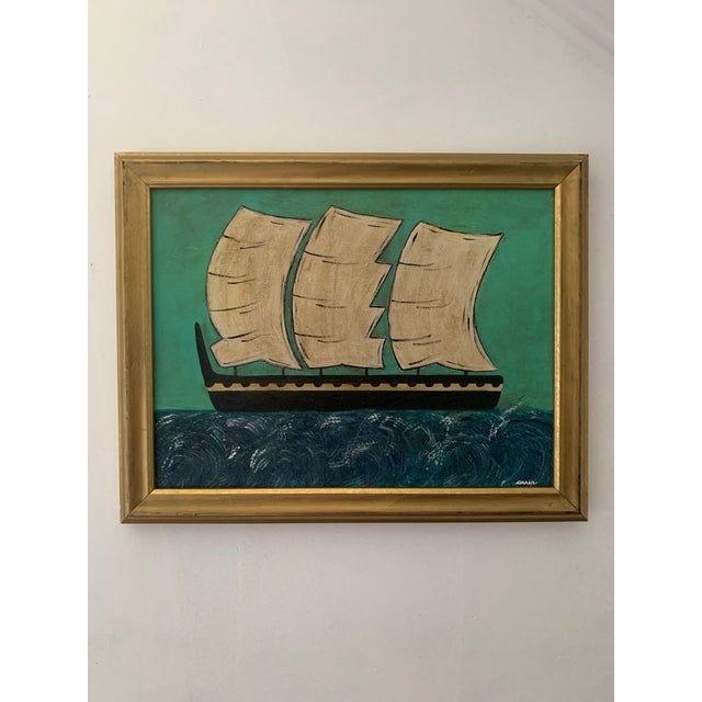 2020s Contemporary Impressionist Style Seascape Painting on Canvas, Framed For Sale - Image 5 of 5