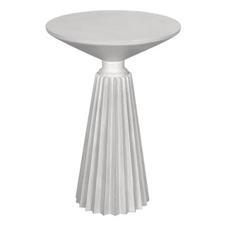 Orson Side Table, White Wash For Sale