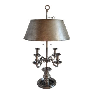 Large Bouillote Candelabra Table Lamp by Sandy Chapman For Sale