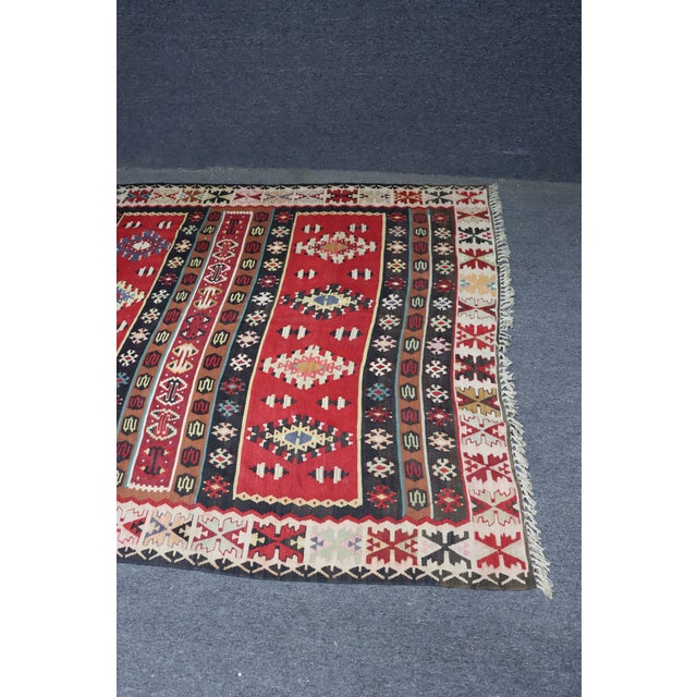 Southwestern Handwoven Wool Rug For Sale In Philadelphia - Image 6 of 10