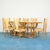 Dining Table & Chairs Set in the Style of Vittorio Dassi, 1940s, Set of 7 For Sale - Image 13 of 13