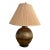 Vintage Ribbed Brass Table Lamp – Hollywood Regency/ Mid-Century Modern For Sale