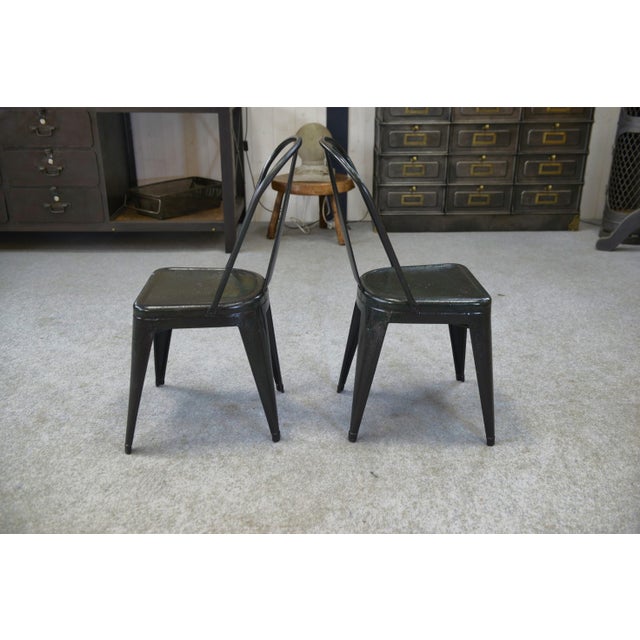 Metal Set of Tolix Chairs by Xavier Pauchard, 1920s For Sale - Image 7 of 13