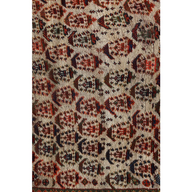 Authentic Persian Afshar Rug in Blue, Brown, Green, Red, White For Sale - Image 13 of 13