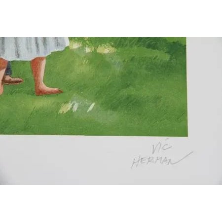 Artist: Vic Herman, American (1919 - 1999) Title: The Balloon On Top Please Year: 1979 Medium: Lithograph, signed and...