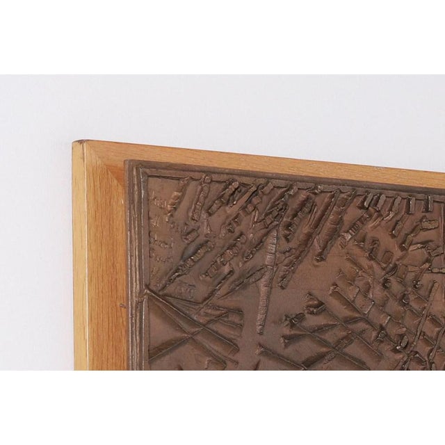 Brown Bronze Wall Landscape from Bror Marklund, 1950s For Sale - Image 8 of 10