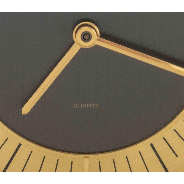 Late 20th Century Tiffany & Co. Brass Mantel Clock For Sale - Image 5 of 11