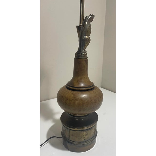 Vintage Table Lamp - Gold Eagle - Federal Style For Sale - Image 4 of 11