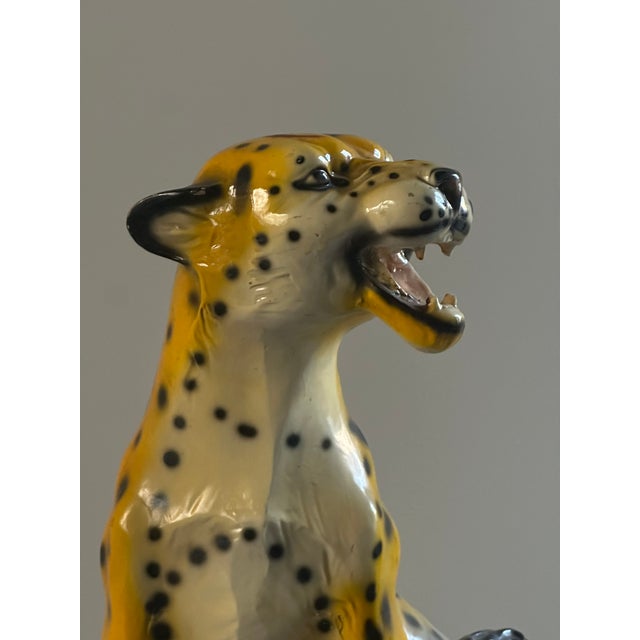 Italan Ceramic Cheetah, 1970s For Sale - Image 12 of 16