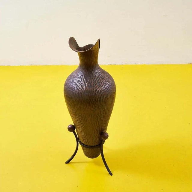 2000 - 2009 Hammered Copper Jug, Italy, 1990s For Sale - Image 5 of 5