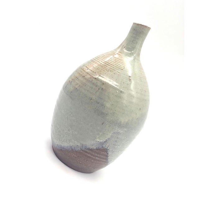 Late 20th Century Studio Pottery Glazed Stoneware Bud Vase For Sale In Miami - Image 6 of 9