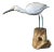 Vintage Mid 20th Century Hand Carved Crane Shore Bird For Sale